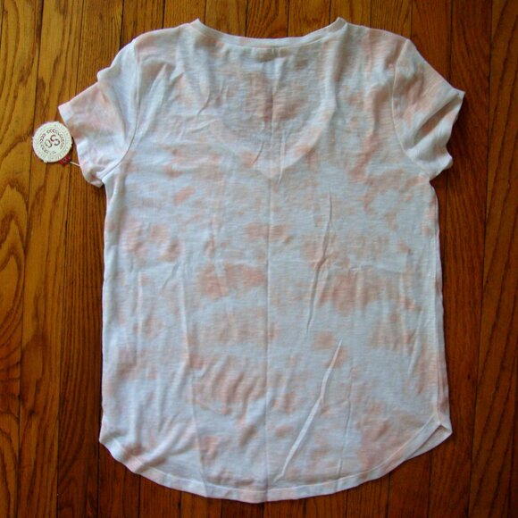 SO V-Neck Mauve White Tee - Picture 2 of 4